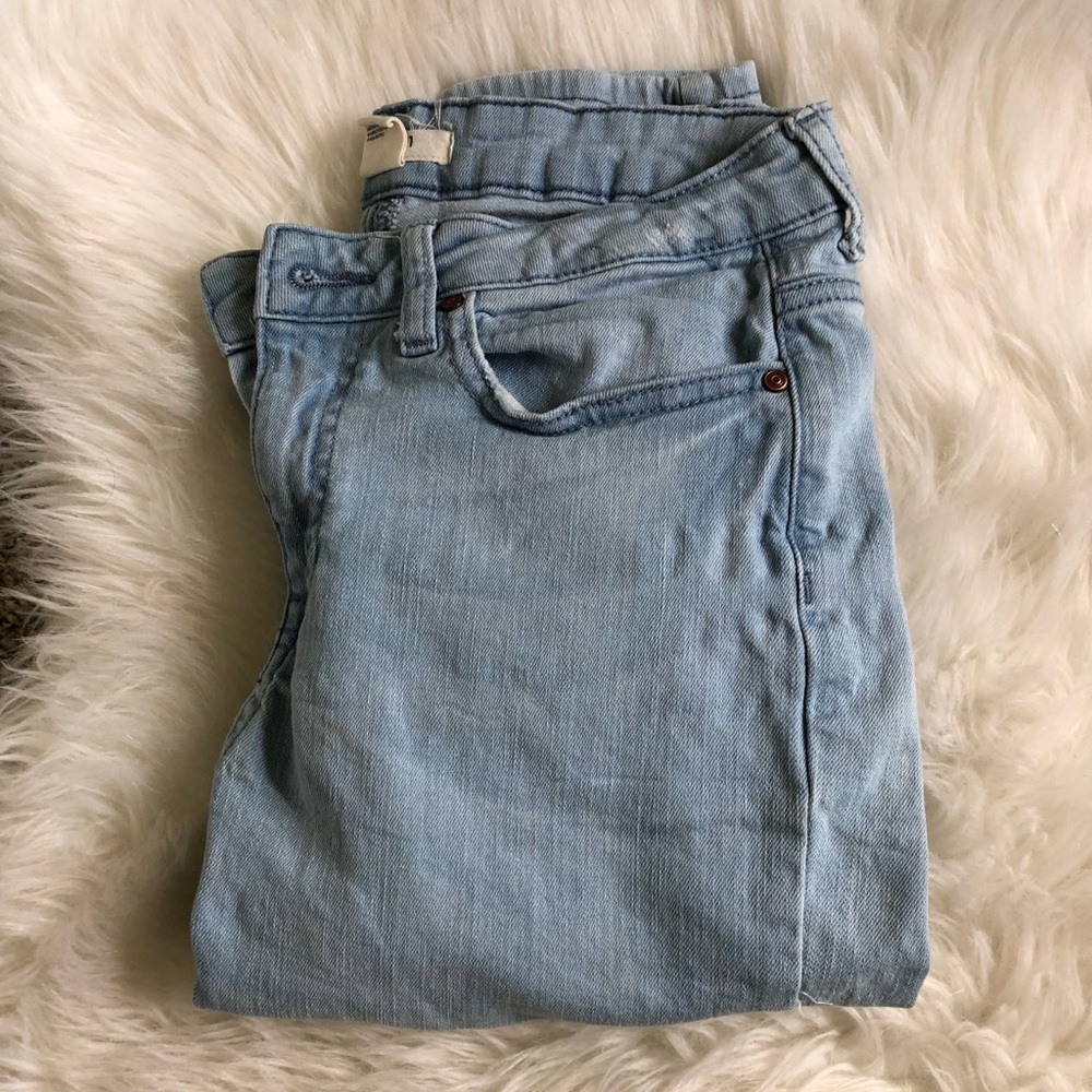 Distressed Light Wash Jeans